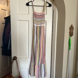 Striped tie-back sundress
